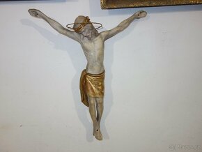 Kristus dřevěný polychromovaný - 2