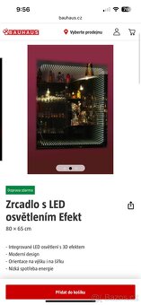 Zrcadlo s LED 3D efektem - 2