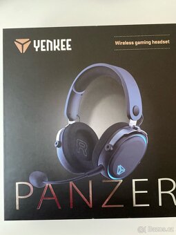 Bezdrátová herní sluchátka Yenkee PANZER – bez USB přijímače - 2