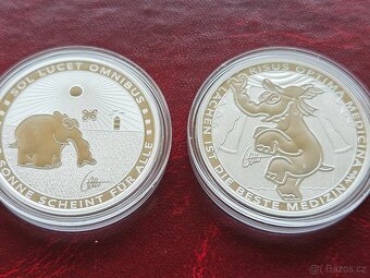 2x 1 oz stříbrná mince Slon Perth Mint 2021 a 2022 - 2