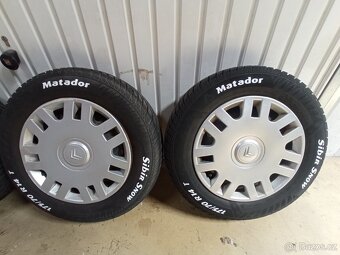 Plechové disky R14 Citroen se zimními pneu R14  175/70 - 2