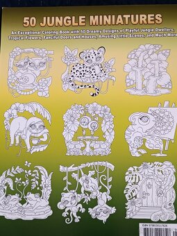Omalovánky pro dospělé 50 Jungle Miniatures - 2
