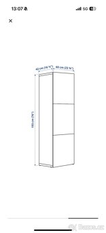 Bílá vysoká skříňka - 2