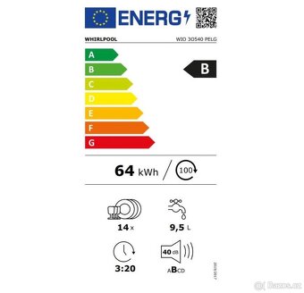 Myčka nádobí 60 Whirlpool WIO 3O540 PELG, vestavná - 2