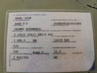 Prodám Saab 9-5 - 2