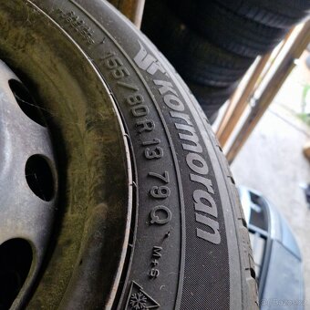 4ks zimnich kol na opel corsa 155/80r13 pekny stav - 2