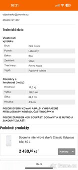 Doornite Interiérové dveře Claudius, bílé, 60, 2 kusy - 2
