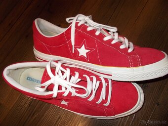 KOŽENÉ PĚKNÉ KECKY CONVERSE ALL STAR V.46 TOP STAV - 2