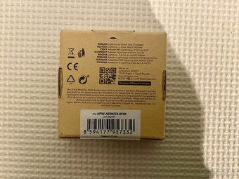 AlzaPower Lightning MFi (M) to 3.5mm Jack (F) 0.1m černý - 2