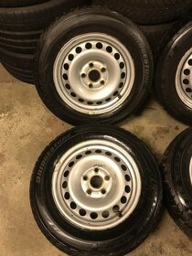Plechové disky 5x112, ET 47, zimní 195/65 R15 91H M+S - 2