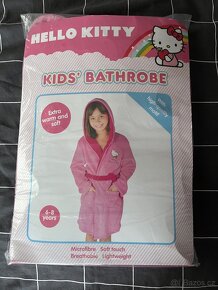 Dívčí župan s kapucí Hello Kitty vel. 122/128 - 2
