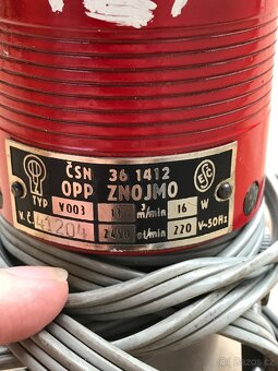 Retro stolní ventilátor OPP V003 Znojmo 36 1412 - 2