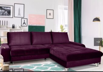 Krásná rozkládací sedačka s úložným prostorem - top stav - 2