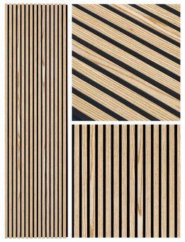 Odhlučňovací akustický protihlukový panel - přírodní jasan - 2