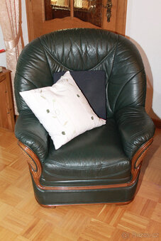 kožena sedaci souprava + 2 kresla - 2