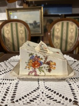 Keramická dóza na máslo ručně malovaná - 2