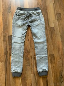Džíny šedé vel.158 - 2