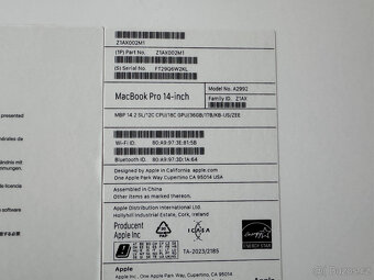Krabice Apple MacBook Pro 14" - 2