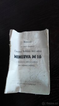 šicí stroj Minerva M 16+originál NÁVOD - 2