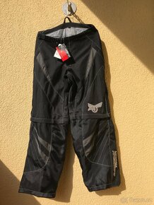 Nové kalhoty/kraťasy 2v1 ACCESS MOTOR 600D Grey Black M/30 - 2