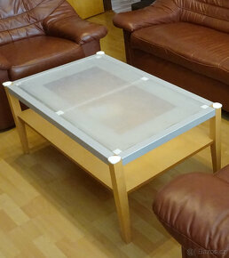 Bukovo - skleněný stolek - 2