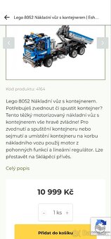 Technic 8052 Nákladní vůz s kontejnerů na baterie - 2