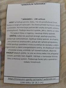 Náramek z minerálů Jadeit, Křišťál, Angelit - 2