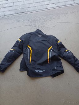 Pánská bunda na moto. Kevlarové jeansy, Páteřák. - 2