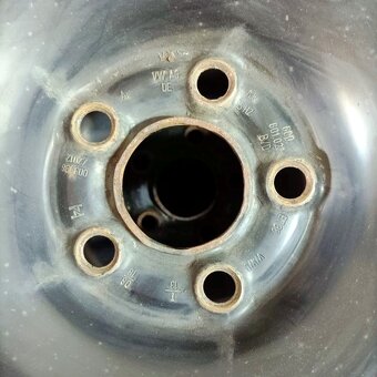 15" plechová kola – 5x100 – ŠKODA (VW, SEAT, AUDI) - 2