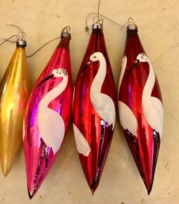 staré cca 70-80.léta vánoční ozdoby 8ks,cena za vše 1000kč - 2