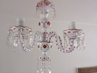 Starožitný křišťálový lustr - 2