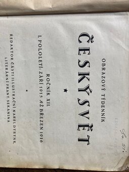 ČESKÝ SVĚT - r. 1915-1916 (mohu zaslat doručovací službou) - 2