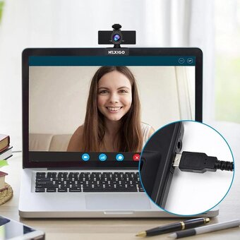 Webkamera NexiGo N60 – Full HD 1080P - 2
