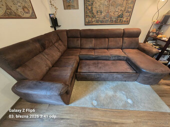 Sedací souprava do tvaru U + křeslo - 2