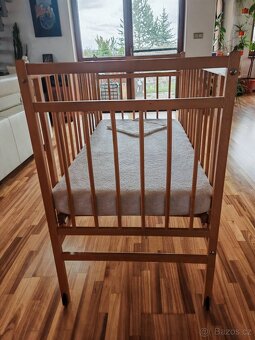 Dětská postýlka 60x120 cm s matrací - 2