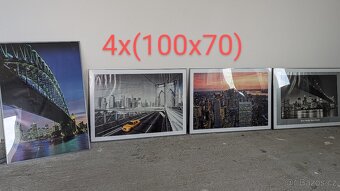 OBRÁZKY - 4x BAREVNÝ OBRAZ HLINÍKOVÝ RÁM - 2