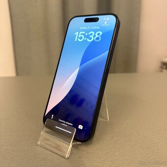 iPhone 15 Pro 128GB blue titan, pěkný stav, rok záruka - 2