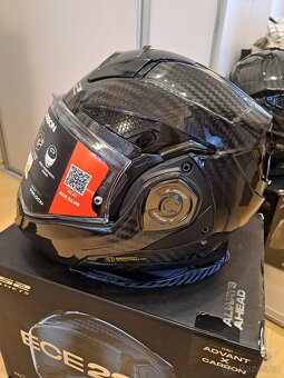 NOVÁ Překlápěcí helma LS2 Advant X Solid Carbon FF901 - 2
