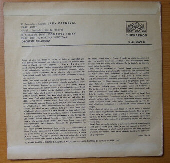 SP deska K.Gott 1968-Lady Carneval/3/ - 2