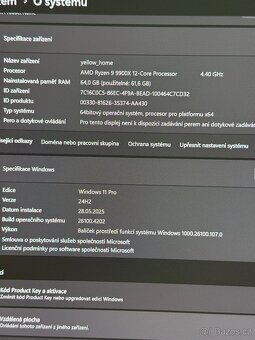 PC 9900X,64GB,7TB,4070Ti, LianLi vodní - 2