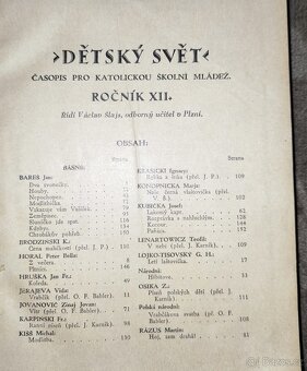 Svázaný ročník časopisu Dětský svět - 1930, 1931. - 2