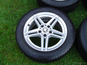 4X ZIMNÍ HLINÍKOVÁ KOLA ŠKODA OCTAVIA III,II 205/55 R16 - 2