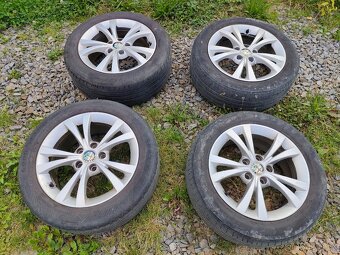 Alfa Romeo 205/55/16, 5x110 originál ALU kola - letní pneu - 2
