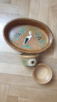 Originální Alsaská Keramika (Soufflenheim) - Terina a Misky - 2