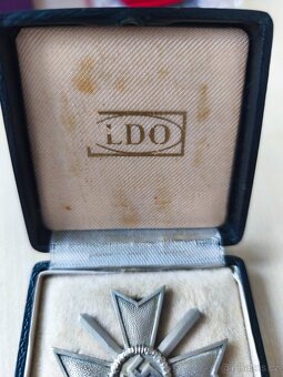 Německý válečný kříž 1. Třídy, etue, značen - 2