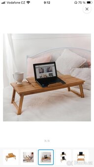 Stolek na notebook do postele 72x35x26 cm - 2