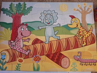 Dinosauři, hlavolamy, domino 25 kusů - pošta 50 Kč - 2