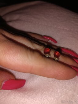 Náušnice stříbrné - 2