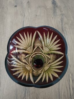 Broušená starožitná váza - 2