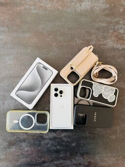 iPhone 15 PRO 128GB – White Titan - SIM + eSIM - 2